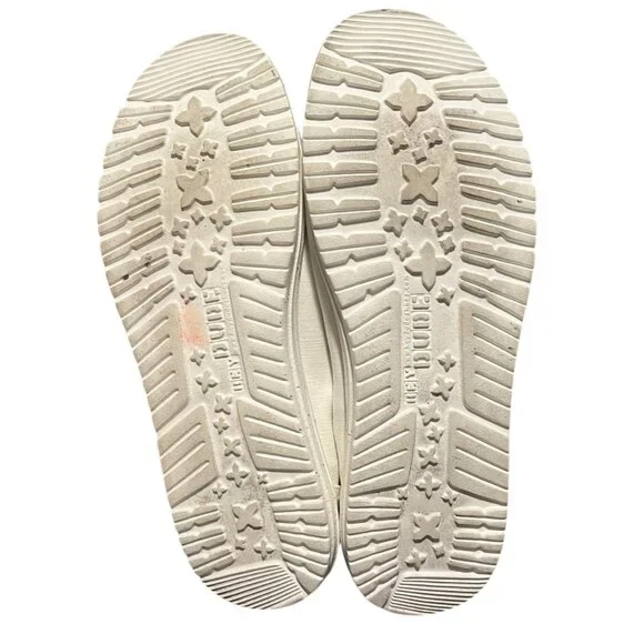 Hey Dude Wendy Shoe Coconut Milk Women's 10 White Casual Comfy Loafers Summer - Picture 8 of 9